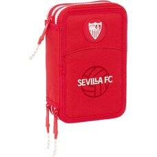 Sevilla Fútbol Club Dreifach Federmäppchen - Rot Sportlich