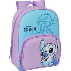Mochila Disney Stitch Roxa - 34cm - Rebordo ergonômico