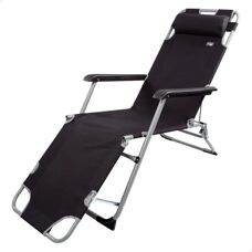 Aktive Svart Lounge-stol - Flerpositions, Stöder 110kg