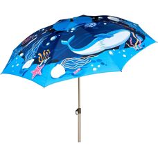 Aktive Navy 200cm Inclining Beach Umbrella - Sun Protection