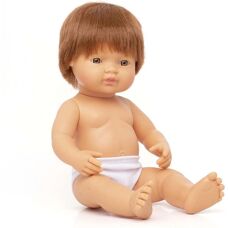 Miniland 38 Cm Flicka Bebis Doll - Inkluderande Leksak