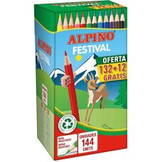 Crayons de couleur Alpino C0131144 Set de 144 - Crayons - Publicité