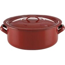 Quid Classic Brun Emajl Stål 18 cm - Kastrull med lock