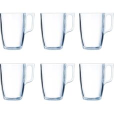 Set di Tazze Luminarc - 6 pezzi, 400 ml, Vetro Trasparente