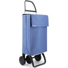 Rolser Modell JEA034 - Blauer Einkaufswagen mit 4 Rädern