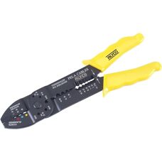 ALYCO 108002 Cable Crimper - Stripping Tool - Black, Yellow