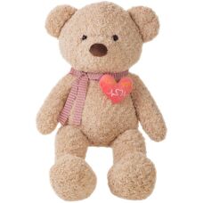 BigBuy Orsetto di Peluche Cuore Vecchio 95 cm - Orsetto di Peluche