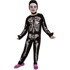 Rubies Kinderskelet Kostuum - Glitterpaarse - Halloween