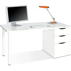 ALTRI Filadelfia Weiß Schreibtisch - Reversibel, 138x60cm