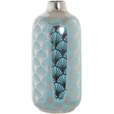 Jarrón de porcelana turquesa DKD Home Decor - Oriental