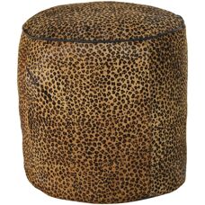 Fijalo Meti MB185304 - Fußstütze Leder Leoparden Kolonial
