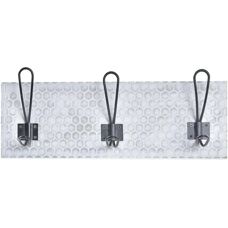 DKD HOME DECOR Wandkapstok - Urban Metaal MDF 40x7x18cm