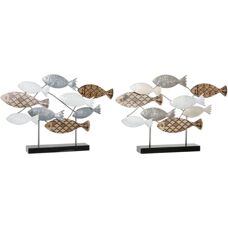 DKD Home Decor Decoratieve Figuur - Spiralen - 2 Stuks