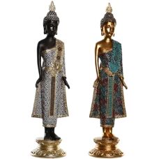DKD Home Decor Buddha Resin Decorative Figure - 11.5cm