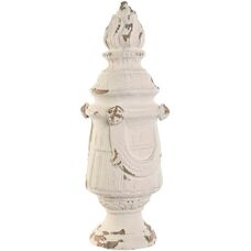 Esprit White Stripped Decorative Figure - Decorative Figure