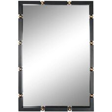 ESPRIT Black Golden Crystal Iron Wall Mirror - Wall Mirror