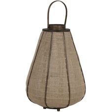 ESPRIT Natürliche Jute Bambus Kerzenhalter - Kerzenhalter