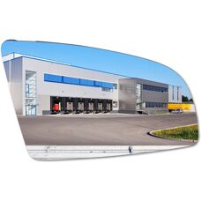 Alkar Lämmitetty Kaareva Peili - Oikea Puoli