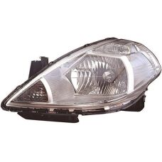DEPO 115-1116L-LDEM1 Etummainen ajovalaisin - Vasen, H4, PY21W, W5W, kromi