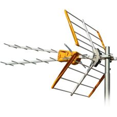 Antena Televes Naranja FSAZENIT2-10 UHF - Para DVB-T/T2 y DVB-S/S2, Compacta, Resistente