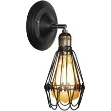 Matel Applique Vintage E27 - Lampe Murale Intérieure - Publicité