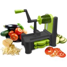 NERTHUS FIH 355 - Picadora de verduras 3 en 1 Verde y Negro