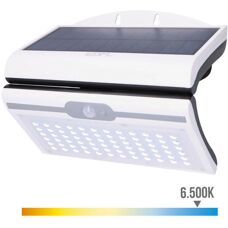 EDM Weiße Solar-Wandlampe - Bewegungsmelder - 6W - 430 Lm
