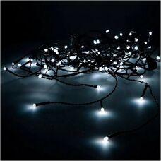 EDM Weiße LED Vorhanglichter - 2x1m, 100 LEDs - IP44