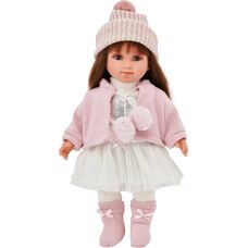 Llorens 53528 Sara - Puppe mit braunen Haaren & Augen - 35cm