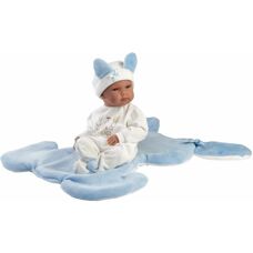 Llorens Bimbo Poupe Bébé Bleue - Vinyle Réaliste 35cm - Publicité