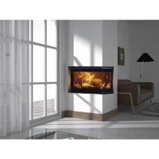PANADERO Poêle à bois - Ecodesign Moderne - 5,9kW - Acier - Verre - Publicité