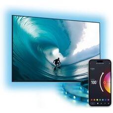 Tira inteligente LED KSIX 2M para TV - 10W, RGB, 2000mm