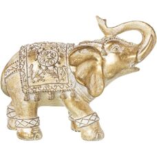 Figura Elefante Dorato Alexandra House Living - Decorativa