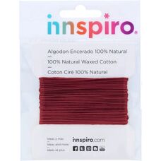 INNSPIRO - 220415 - Burgundy - 2.5 m - Waxed cotton cord