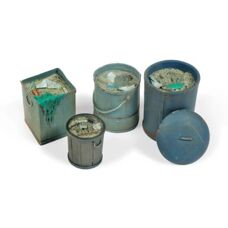 Vallejo Assorted Garbage Bins 2 - Scenic Minis Accessories