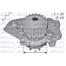 DOLZ N206 Water Pump - Fits Citroën, Peugeot, with pulley