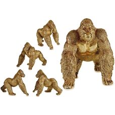 Gift Decor Gorilla Golden Resin - Decoration - Gorilla