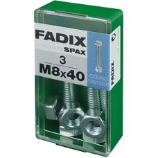 FADIX Vis à Tête Hexagonale Acier M8 x 40 mm - 3 Unités - Publicité