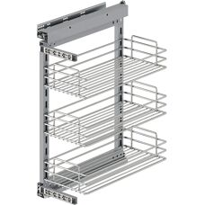 Emuca Suprastar Ausziehschublade - Soft-close, 304mm, Stahl