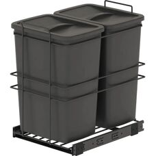 Emuca Afvalcontainer Recycle - 2x35L - Staal & Plastic
