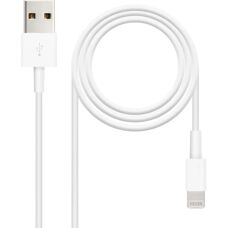 Nanocable 10.10.0400 Cabo Lightning - 0,5 m Branco - Cabo Lightning