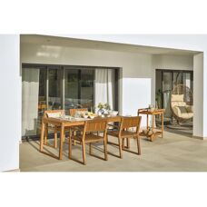 Kave Home Felisa Solid Akacietrolley - Serveringsvogn