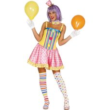 Rubies Pastell Clown Kostüm für Damen - 42-44