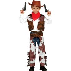 Guirca Cowboy Kostuum - Rood - Voor Kinderen 10-12 Jaar