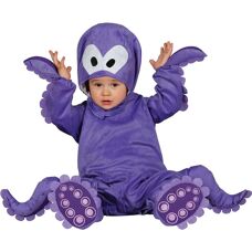 Disfraz de Pulpo Morado para Bebé con Capucha - 18-24 meses