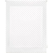 Tenda a Rullo Premium Bianca con Motivi Grigi - 140x180 cm
