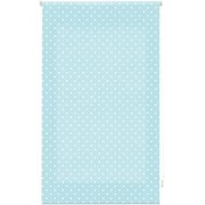 Blindecor Turkos med Vita Fläckar 100x250 - Rullgardin