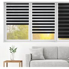 BLINDECOR Indus Sensa Dubbel Wandrol - Zwart - 62x180cm