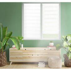 Blindecor Indus Vit Easy Fix Rullgardin - Fönstercover
