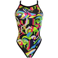 Maillot de Bain Abstract Multicolore Turbo pour Femme - Publicité